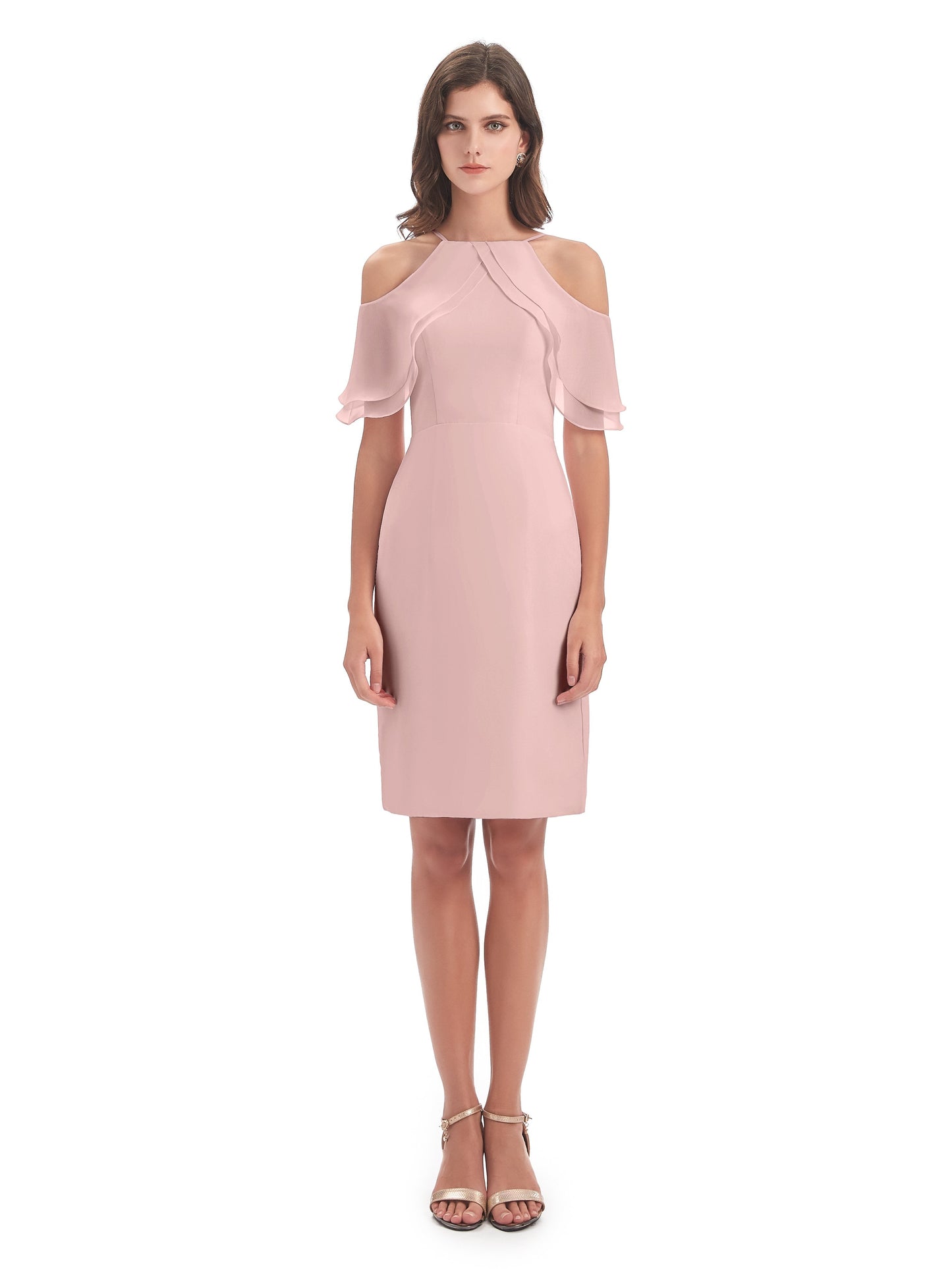 Aranza Off The Shoulder Knee Length Bridesmaid Dresses