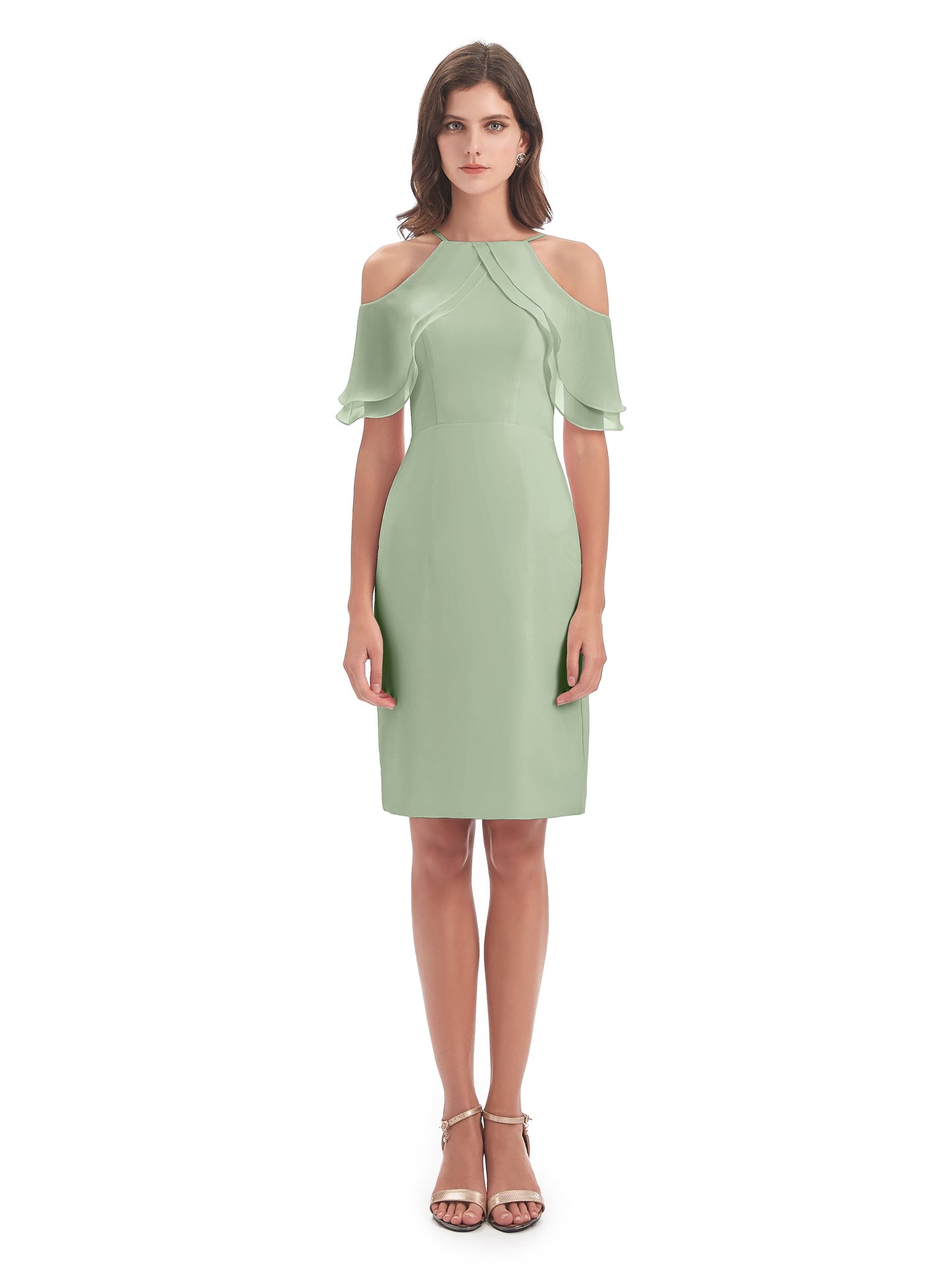 Aranza Off The Shoulder Knee Length Bridesmaid Dresses