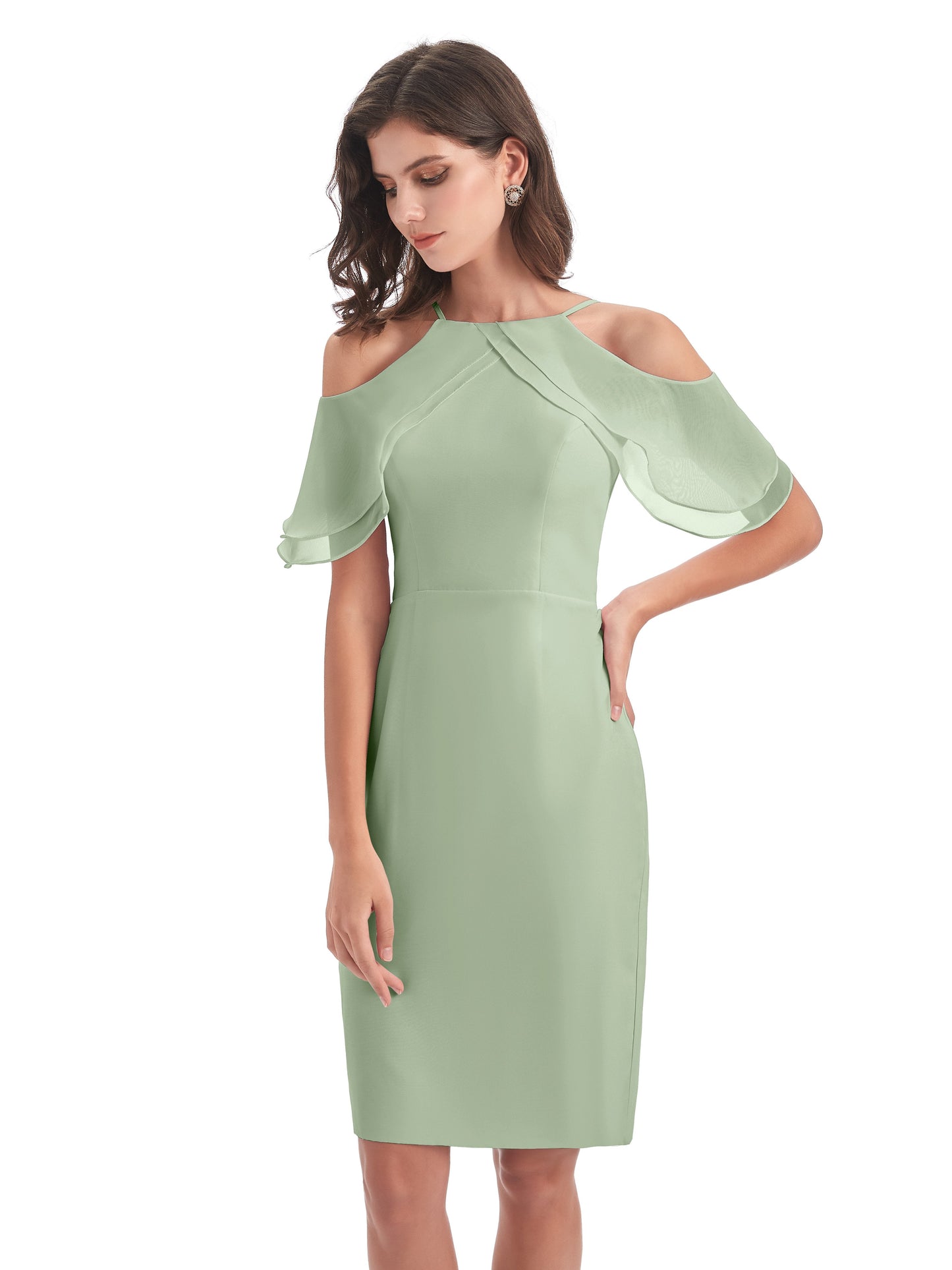 Aranza Off The Shoulder Knee Length Bridesmaid Dresses