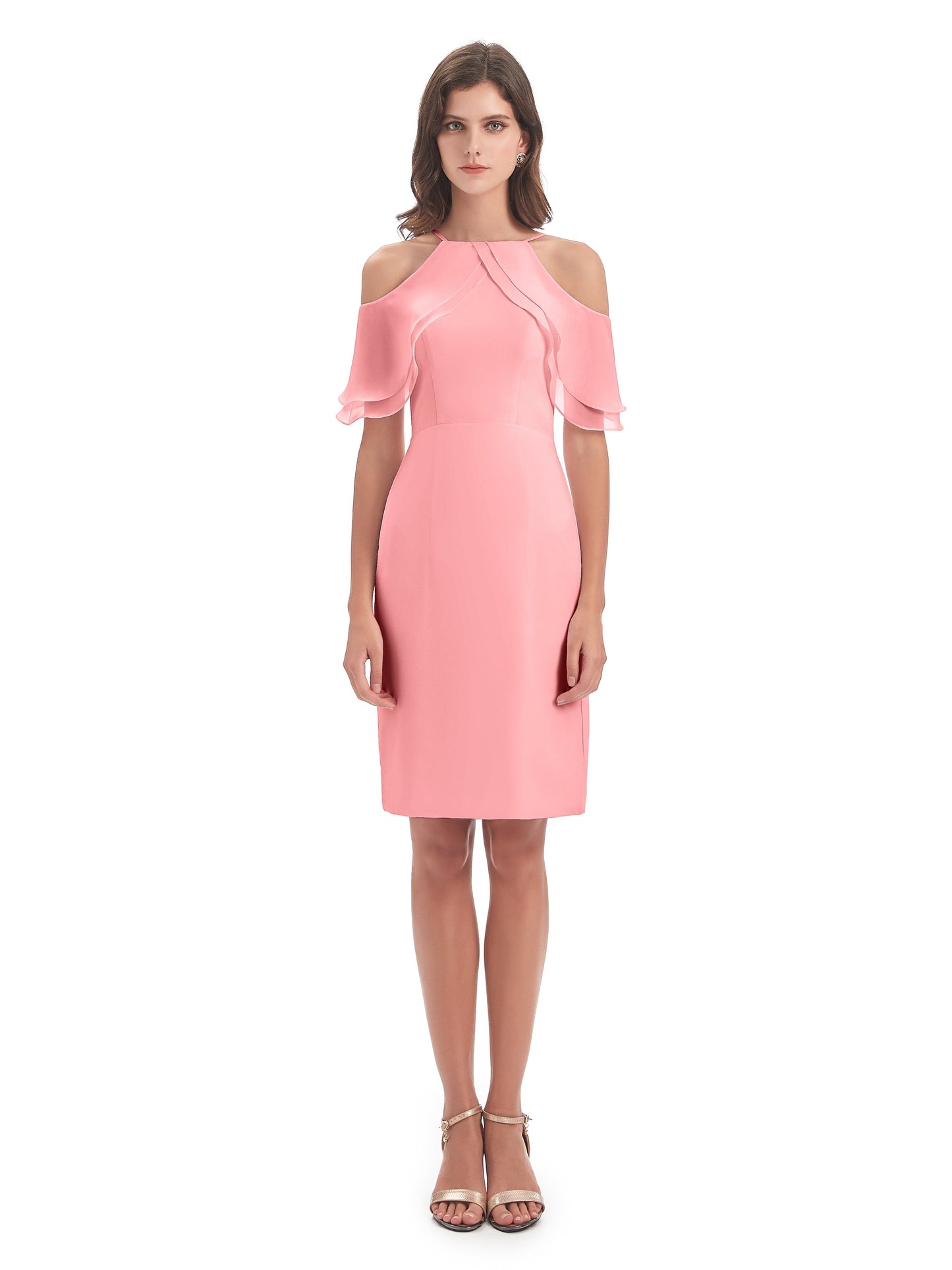 Aranza Off The Shoulder Knee Length Bridesmaid Dresses