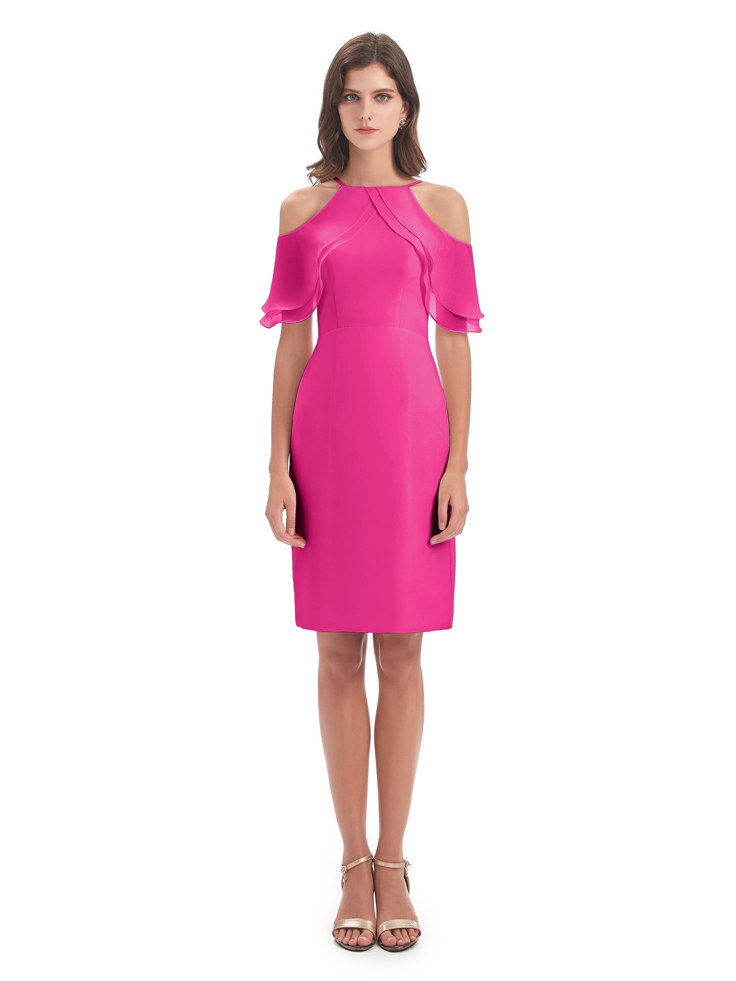 Aranza Off The Shoulder Knee Length Bridesmaid Dresses