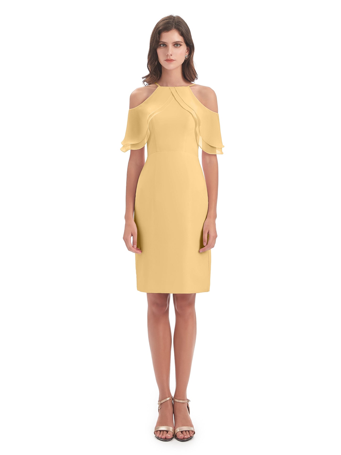 Aranza Off The Shoulder Knee Length Bridesmaid Dresses