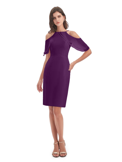 Aranza Off The Shoulder Knee Length Bridesmaid Dresses