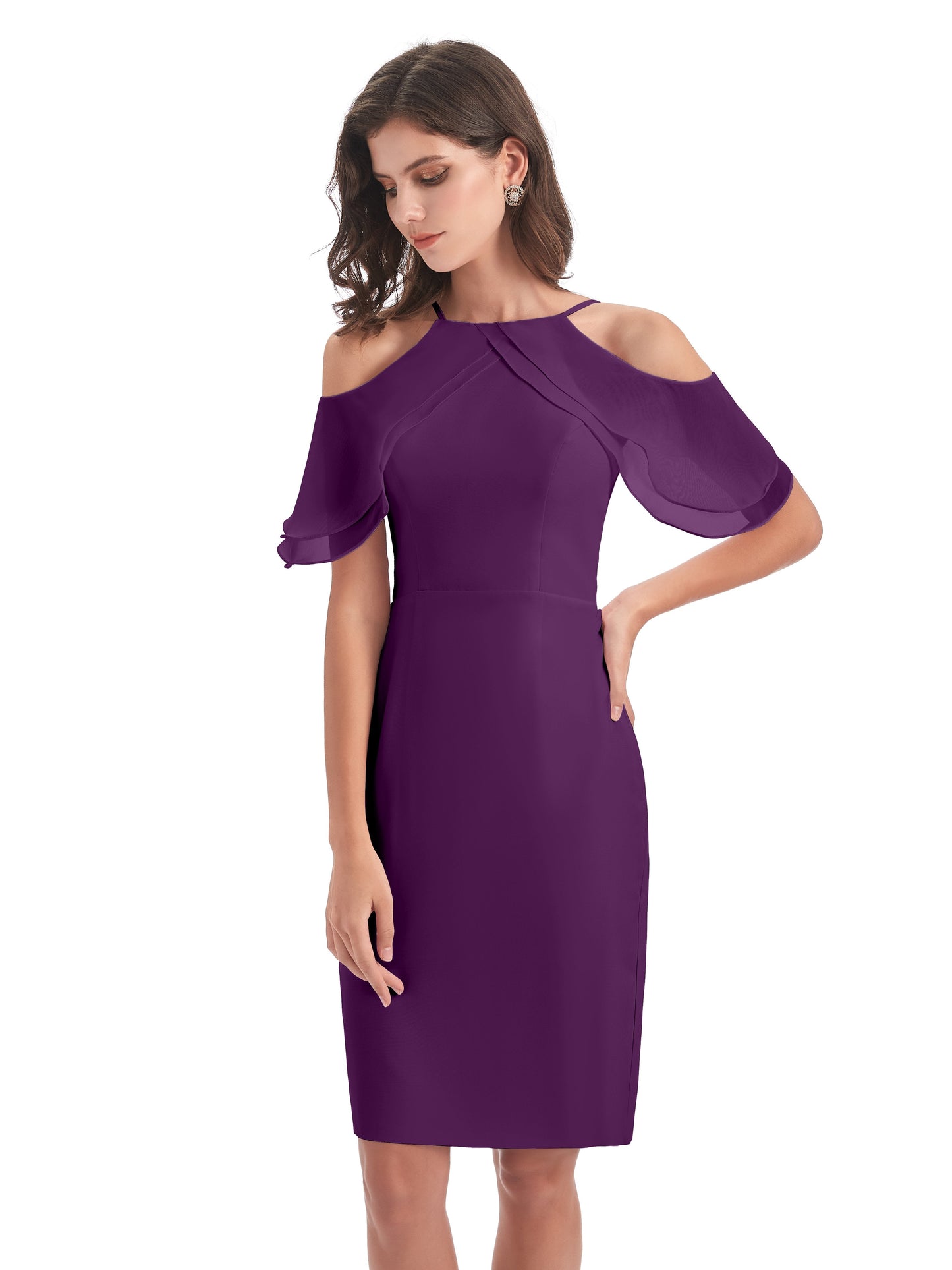 Aranza Off The Shoulder Knee Length Bridesmaid Dresses