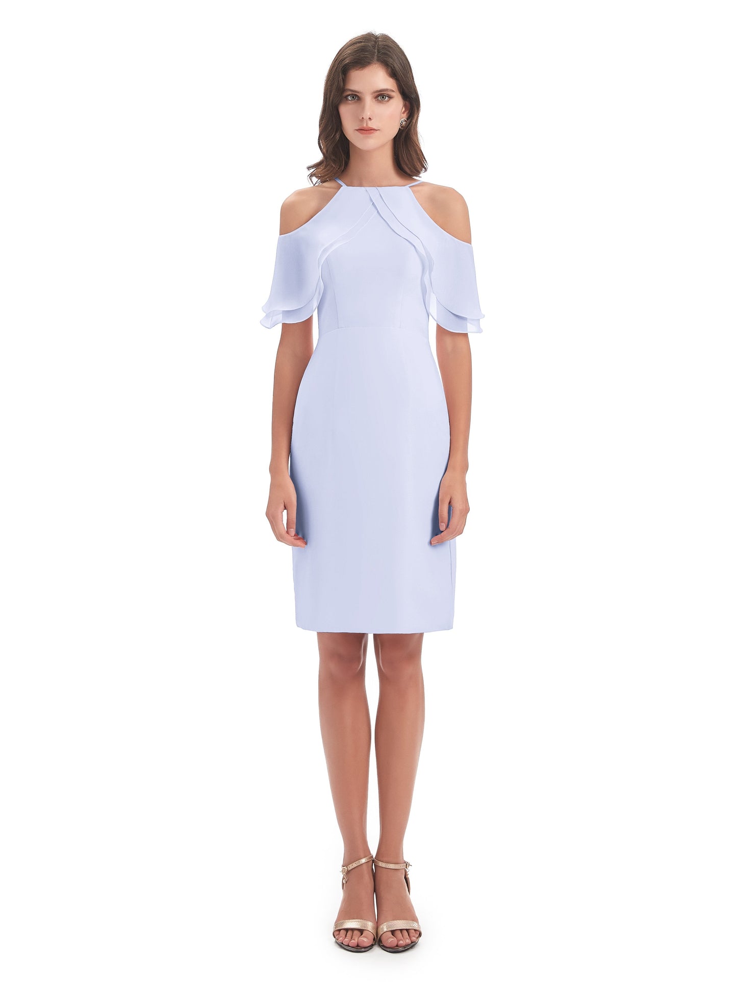 Aranza Off The Shoulder Knee Length Bridesmaid Dresses