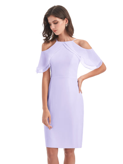 Aranza Off The Shoulder Knee Length Bridesmaid Dresses