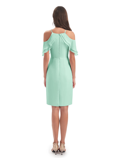 Aranza Off The Shoulder Knee Length Bridesmaid Dresses