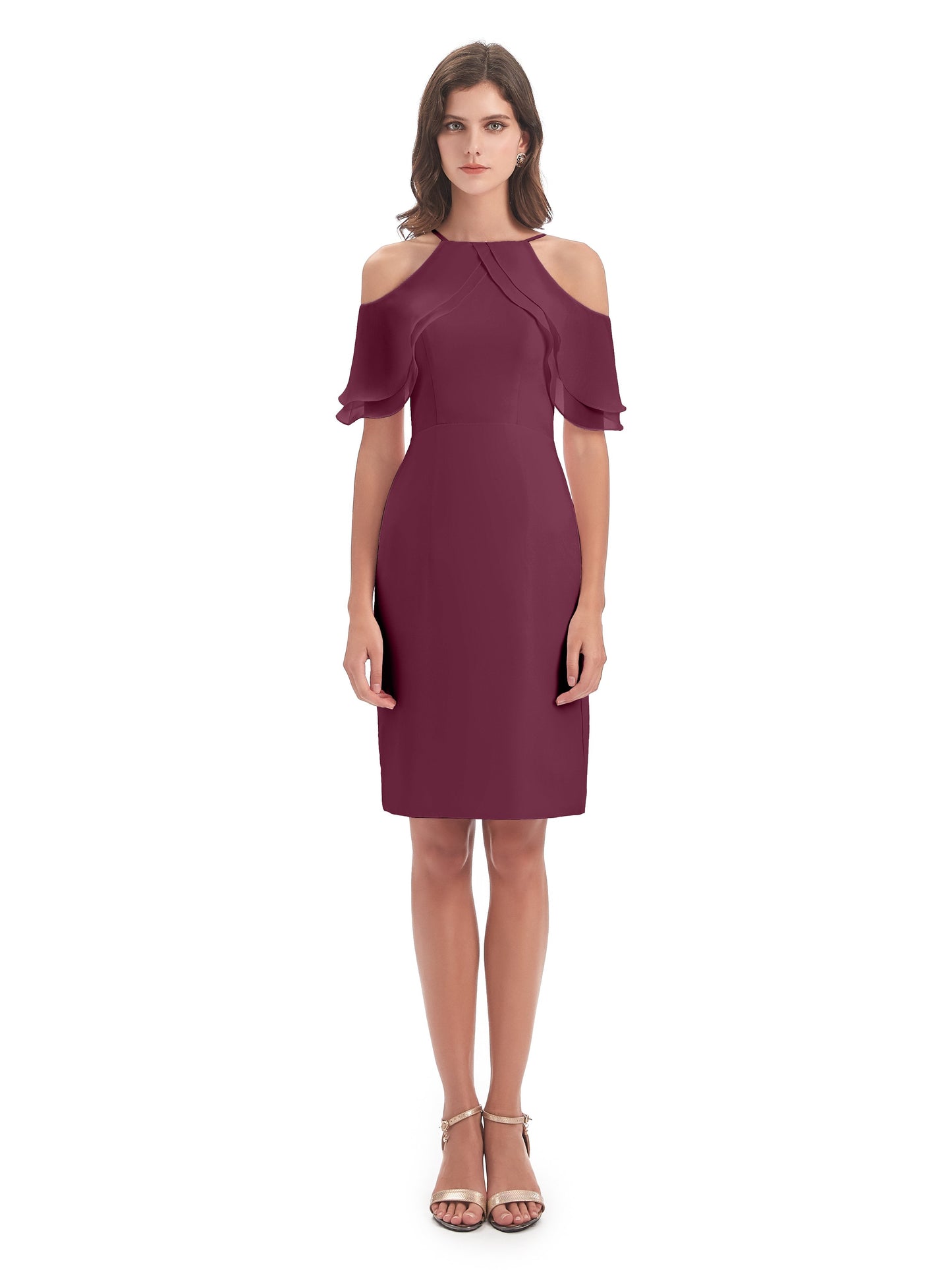 Aranza Off The Shoulder Knee Length Bridesmaid Dresses