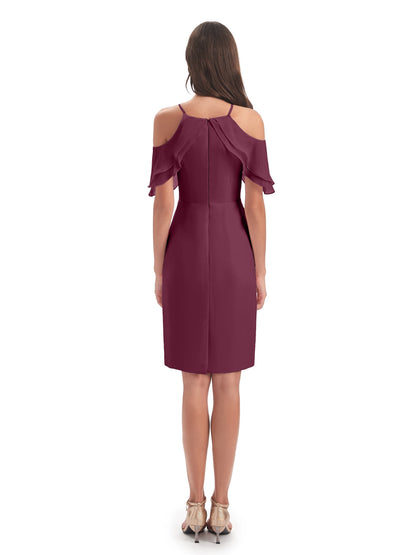 Aranza Off The Shoulder Knee Length Bridesmaid Dresses