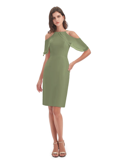 Aranza Off The Shoulder Knee Length Bridesmaid Dresses