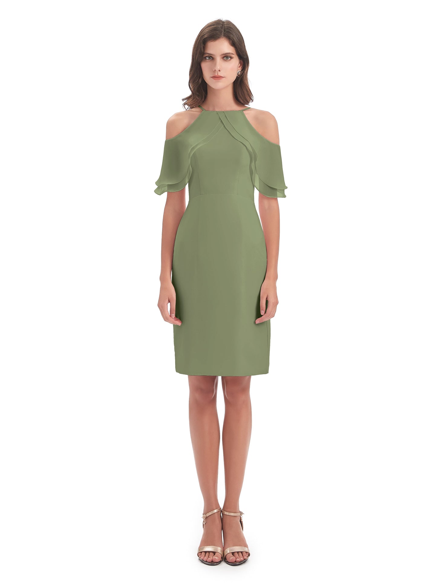 Aranza Off The Shoulder Knee Length Bridesmaid Dresses