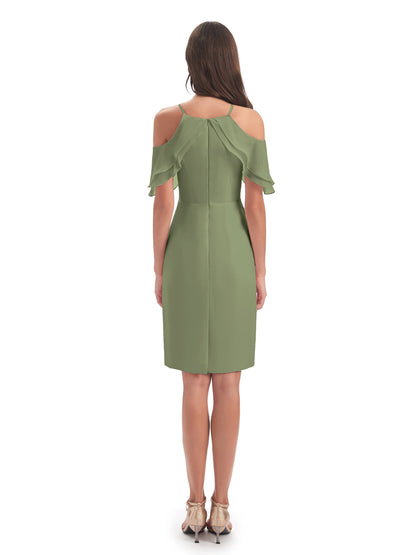 Aranza Off The Shoulder Knee Length Bridesmaid Dresses