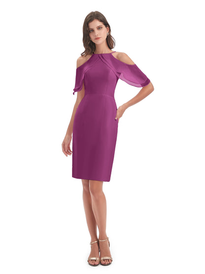 Aranza Off The Shoulder Knee Length Bridesmaid Dresses