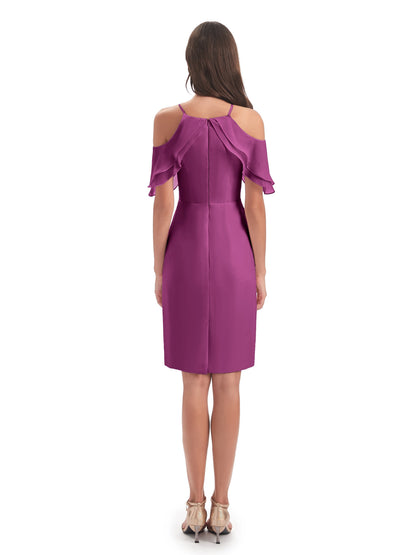 Aranza Off The Shoulder Knee Length Bridesmaid Dresses