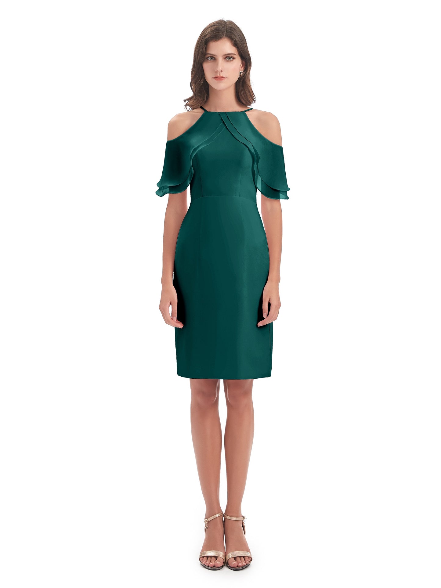 Aranza Off The Shoulder Knee Length Bridesmaid Dresses