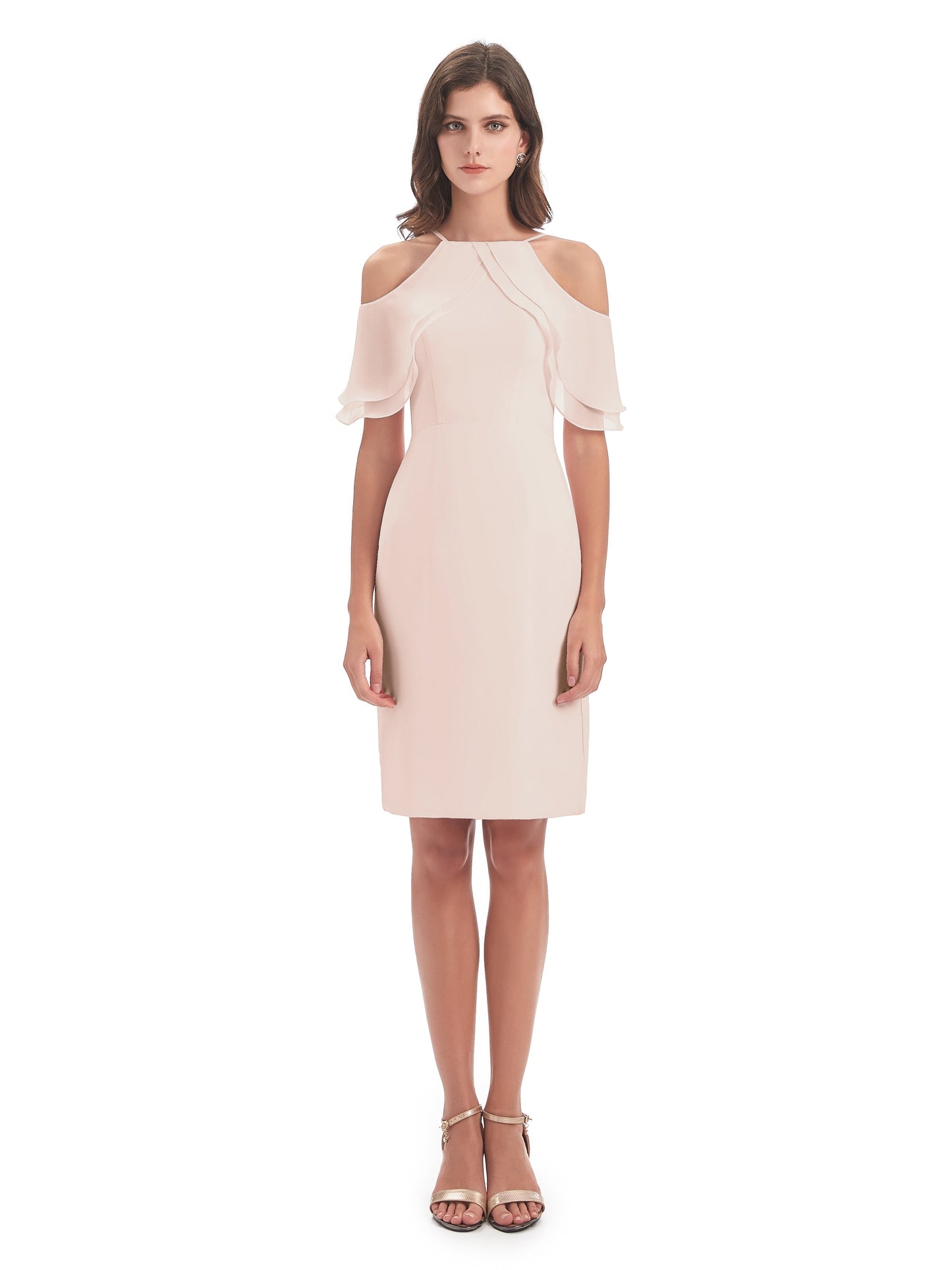 Aranza Off The Shoulder Knee Length Bridesmaid Dresses