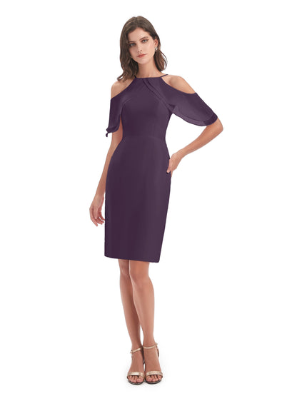 Aranza Off The Shoulder Knee Length Bridesmaid Dresses