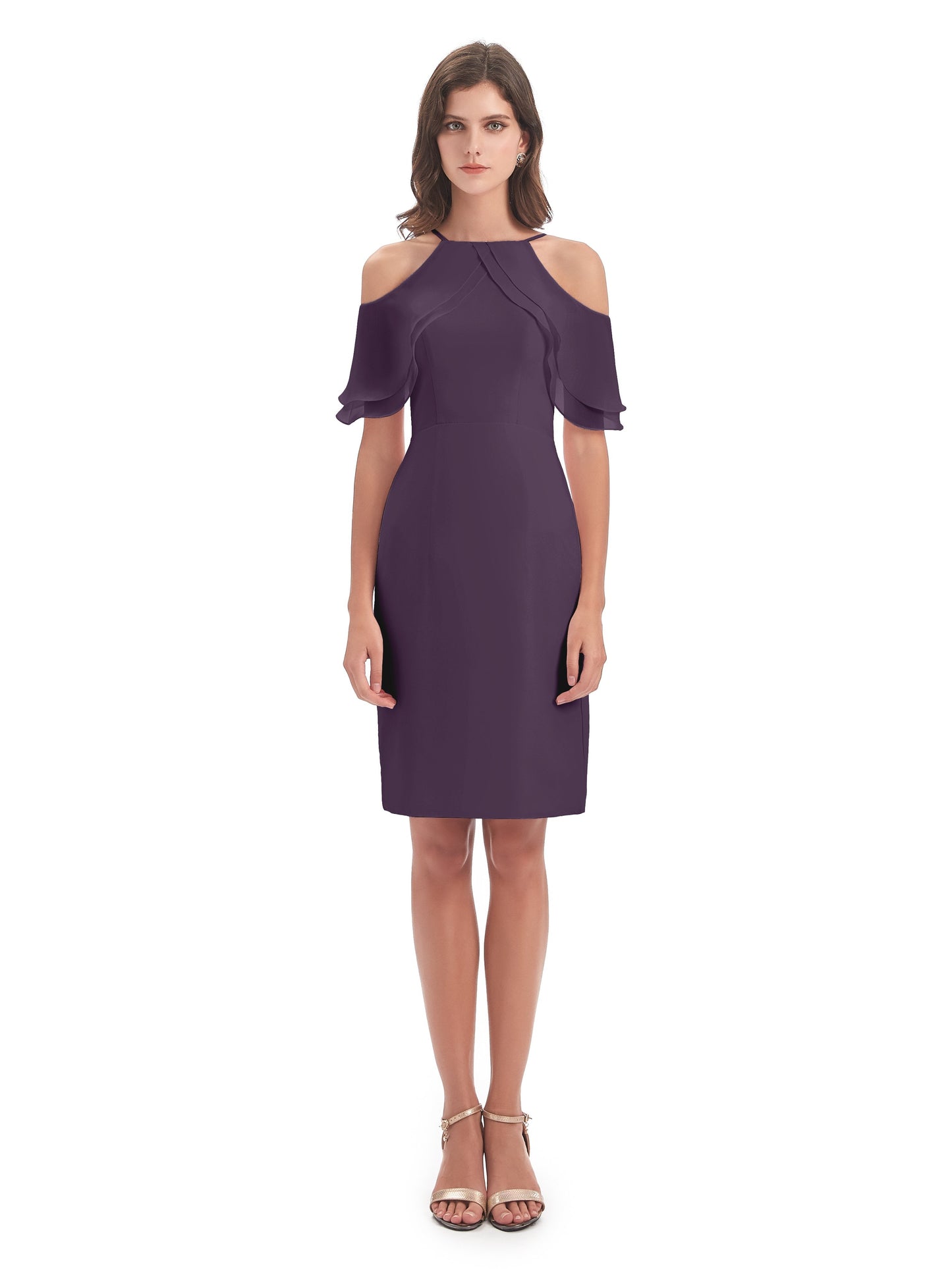 Aranza Off The Shoulder Knee Length Bridesmaid Dresses