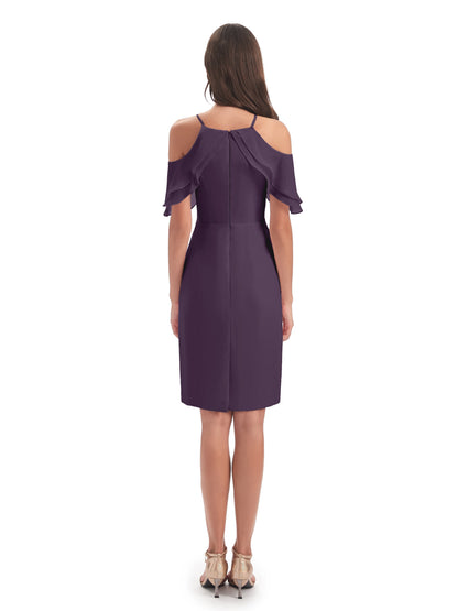 Aranza Off The Shoulder Knee Length Bridesmaid Dresses