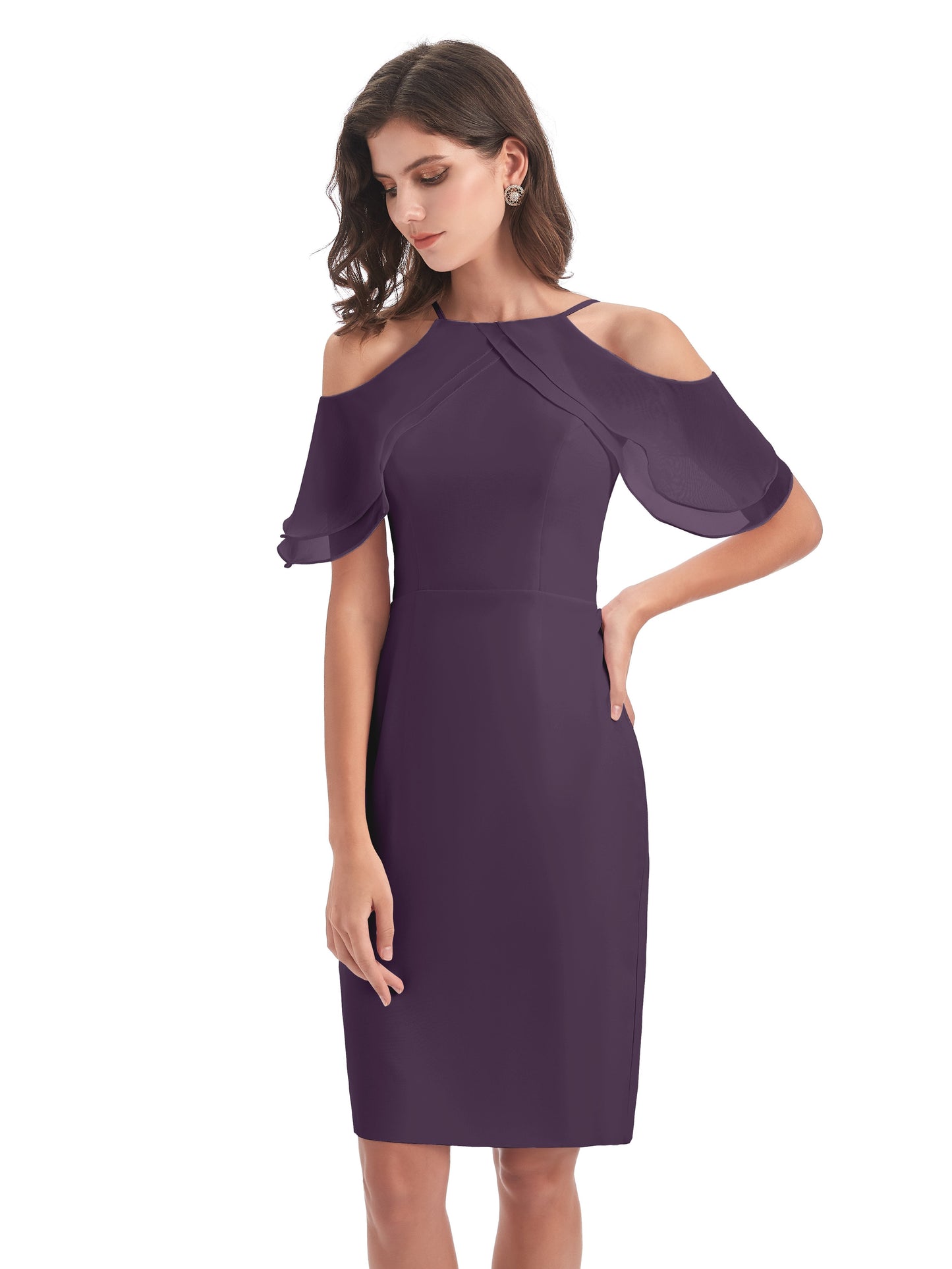 Aranza Off The Shoulder Knee Length Bridesmaid Dresses