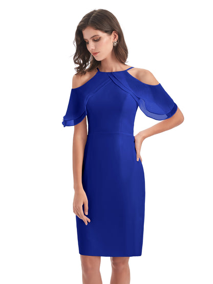 Aranza Off The Shoulder Knee Length Bridesmaid Dresses