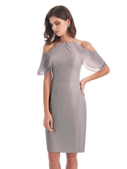 Aranza Off The Shoulder Knee Length Bridesmaid Dresses