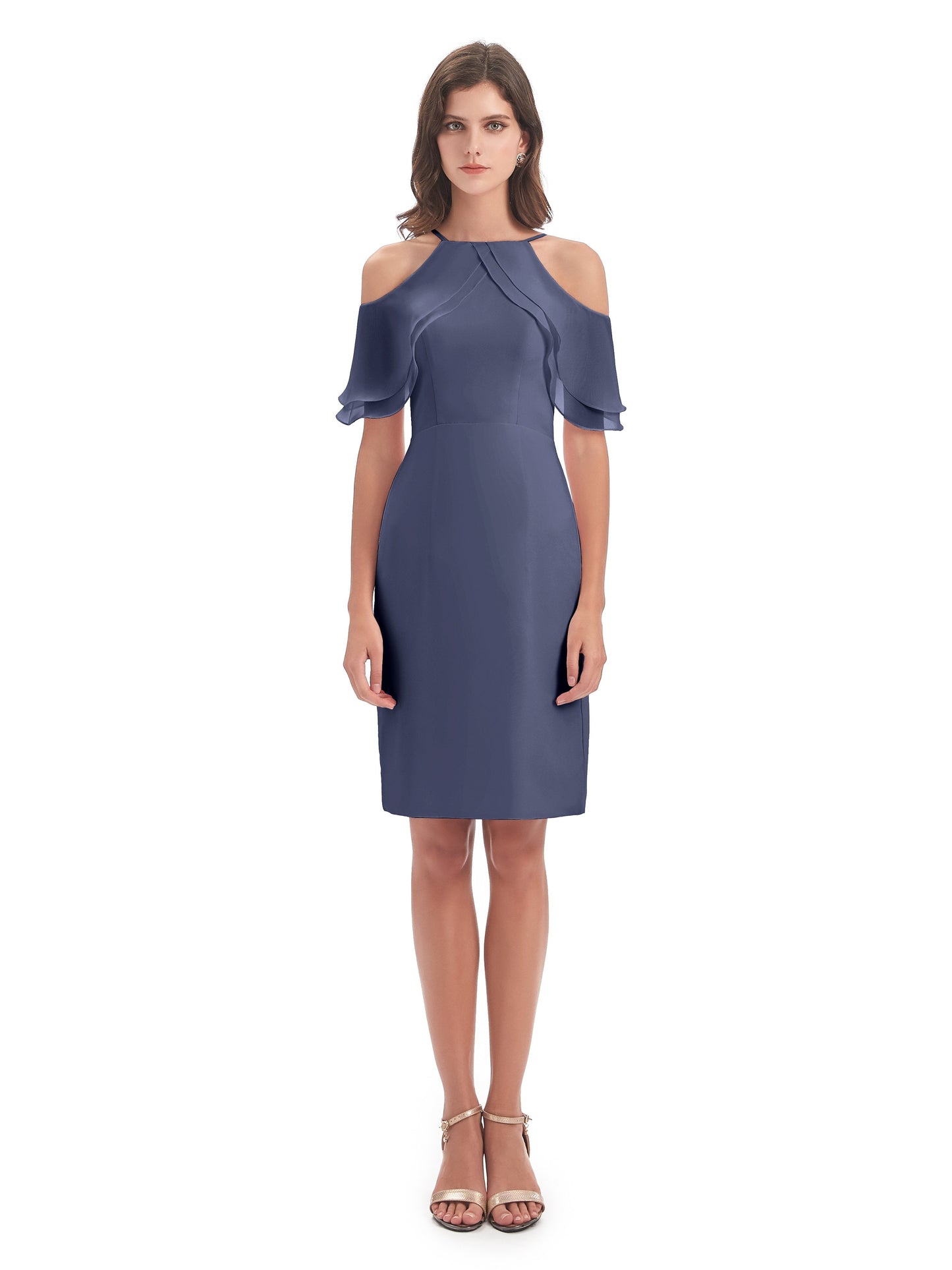 Aranza Off The Shoulder Knee Length Bridesmaid Dresses