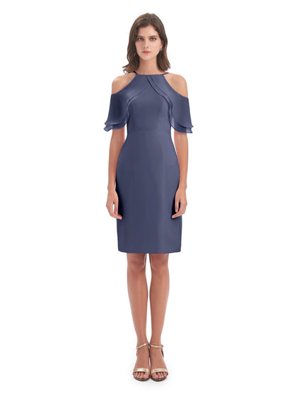 Aranza Off The Shoulder Knee Length Bridesmaid Dresses