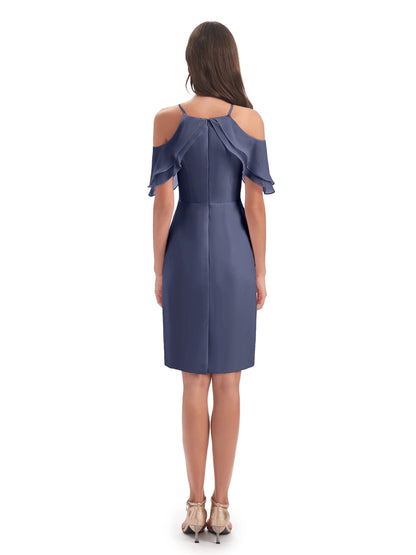Aranza Off The Shoulder Knee Length Bridesmaid Dresses