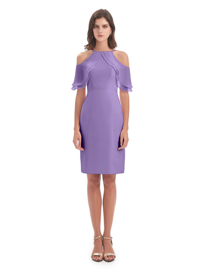 Aranza Off The Shoulder Knee Length Bridesmaid Dresses