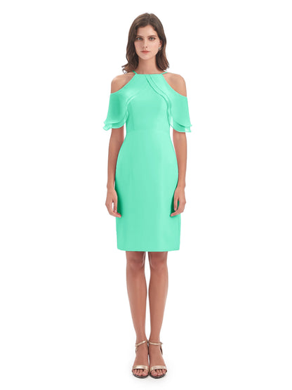 Aranza Off The Shoulder Knee Length Bridesmaid Dresses