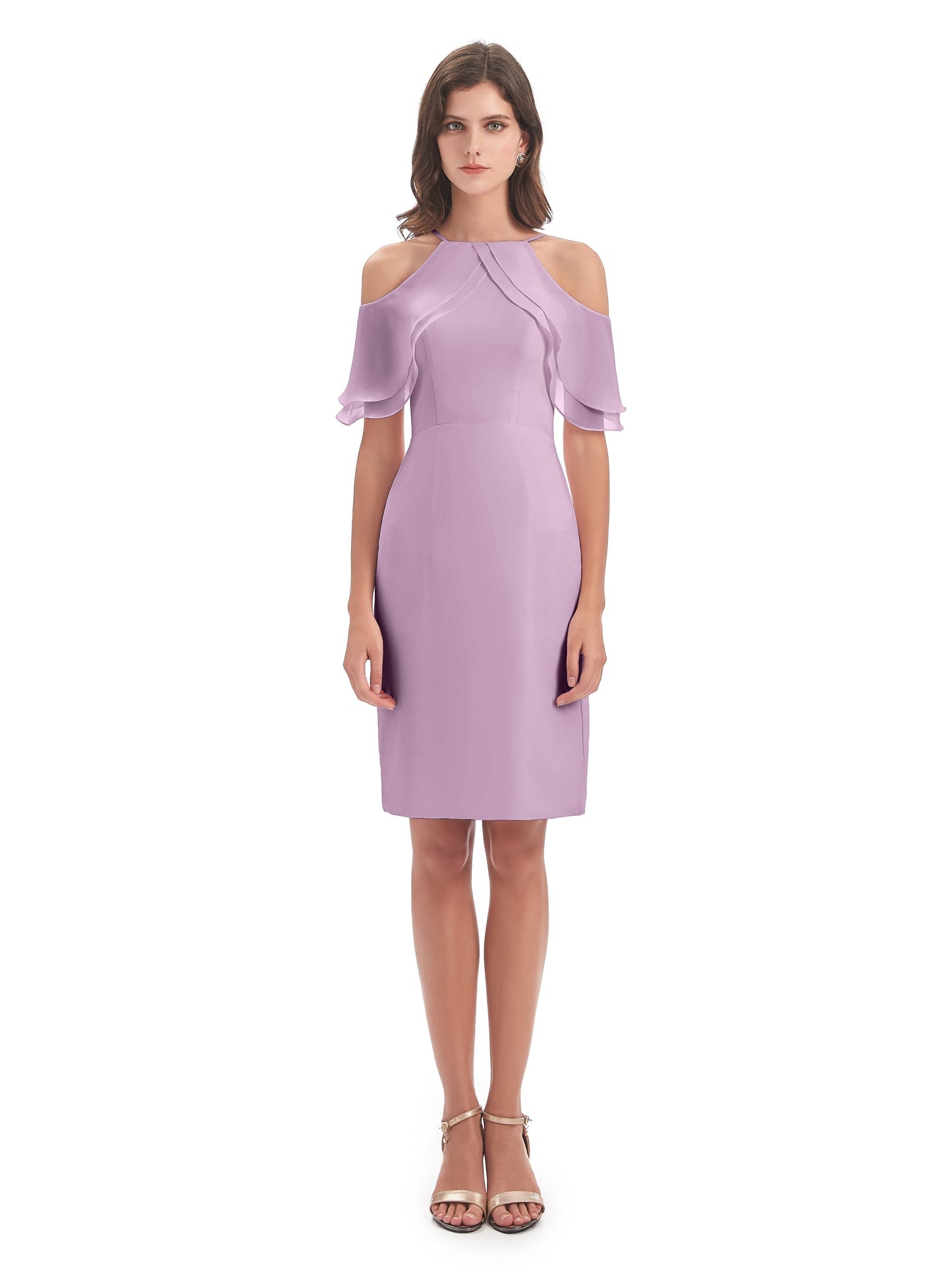 Aranza Off The Shoulder Knee Length Bridesmaid Dresses
