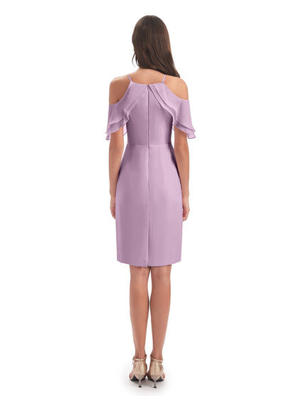Aranza Off The Shoulder Knee Length Bridesmaid Dresses