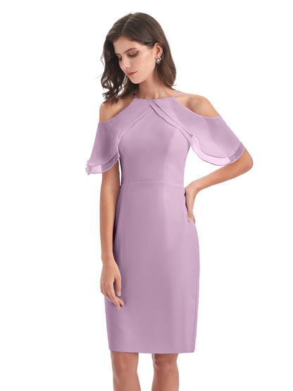 Aranza Off The Shoulder Knee Length Bridesmaid Dresses