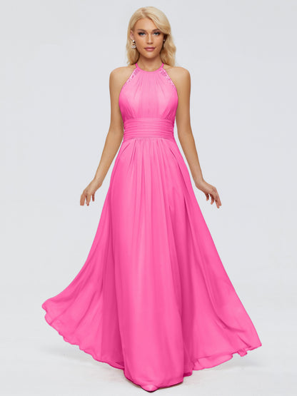 Arya Halter Chiffon Bridesmaid Dresses