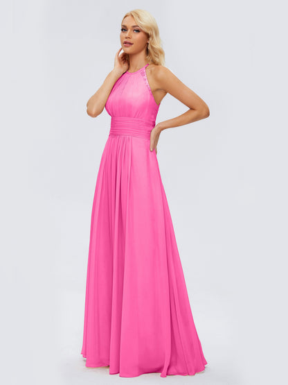 Arya Halter Chiffon Bridesmaid Dresses