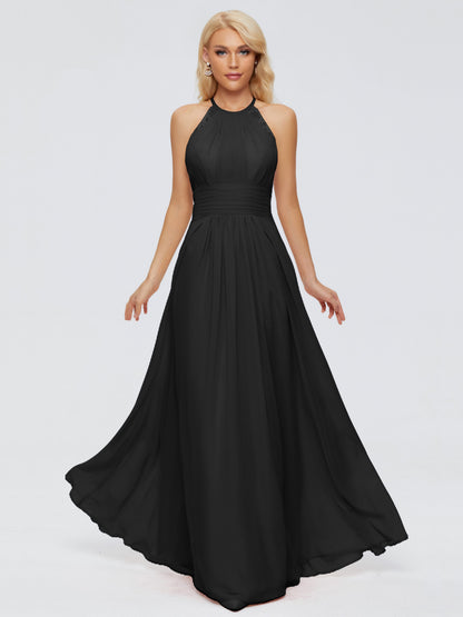 Arya Halter Chiffon Bridesmaid Dresses