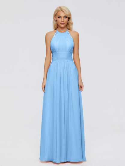 Arya Halter Chiffon Bridesmaid Dresses