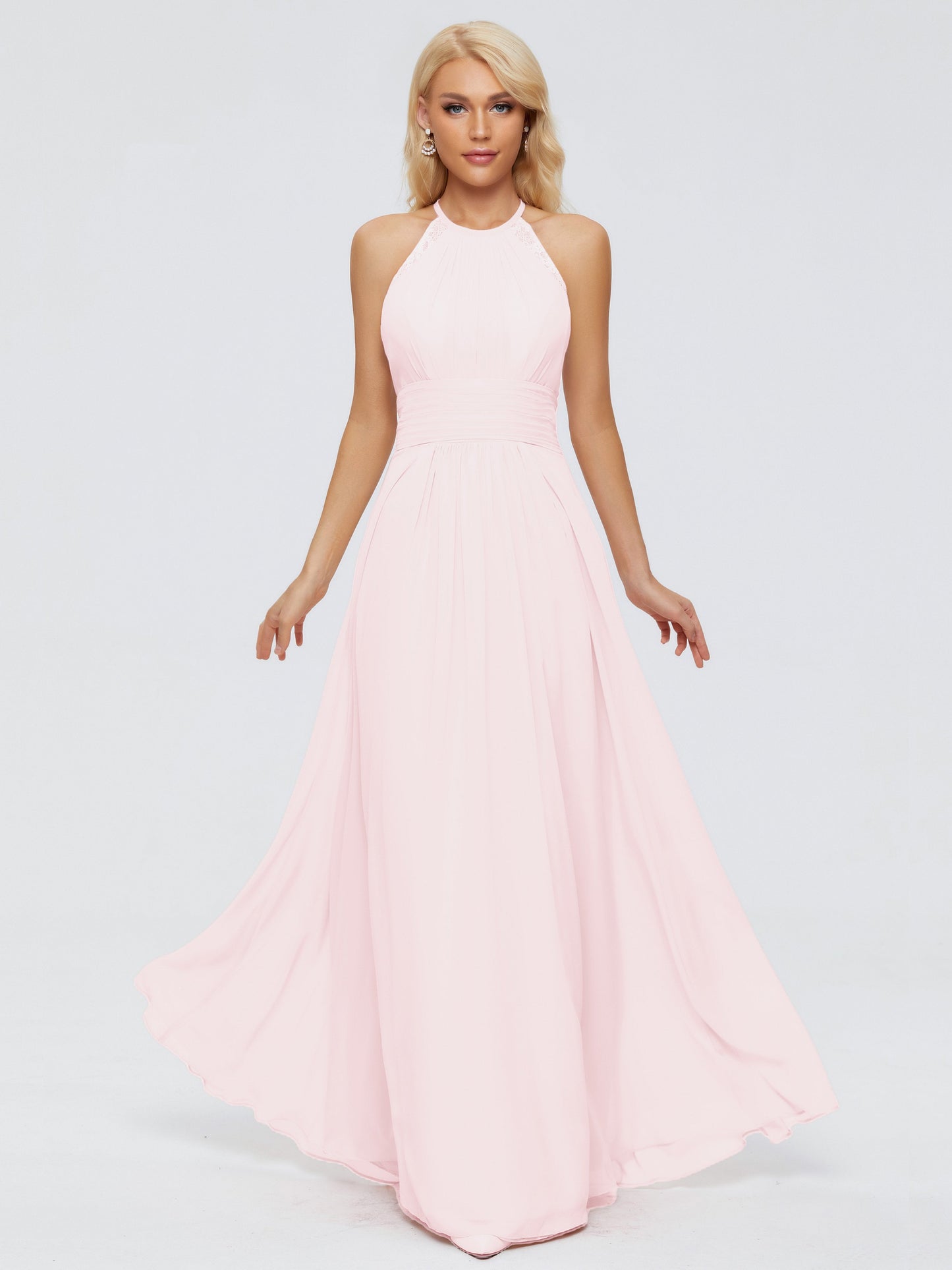 Arya Halter Chiffon Bridesmaid Dresses