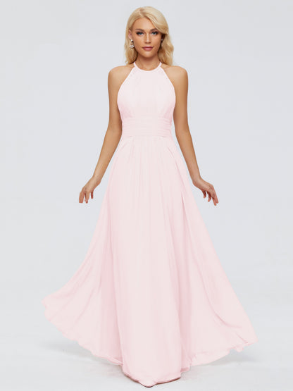 Arya Halter Chiffon Bridesmaid Dresses