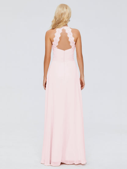 Arya Halter Chiffon Bridesmaid Dresses
