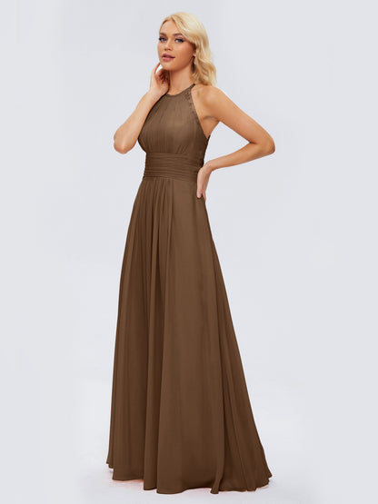 Arya Halter Chiffon Bridesmaid Dresses