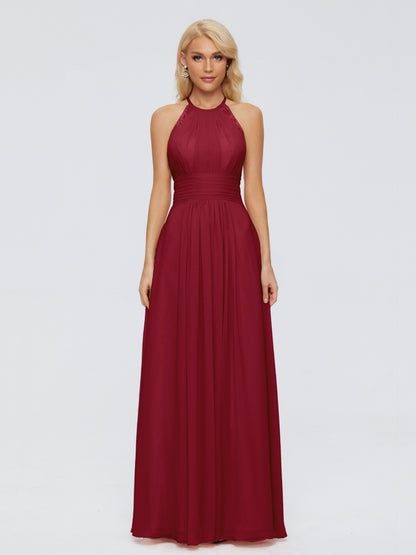 Arya Halter Chiffon Bridesmaid Dresses