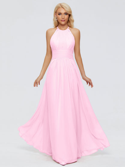 Arya Halter Chiffon Bridesmaid Dresses