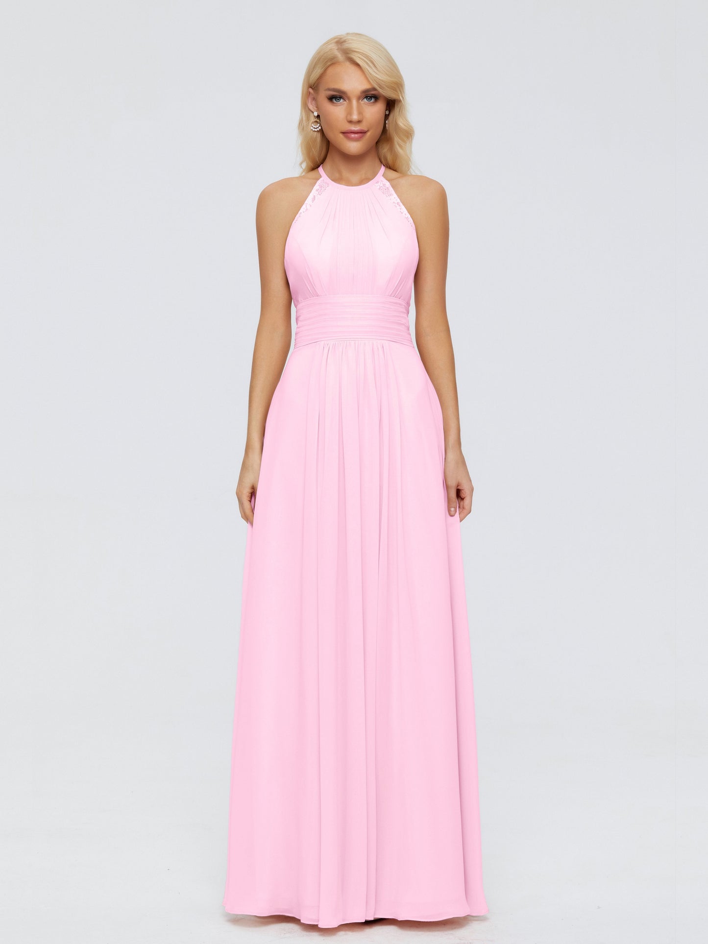Arya Halter Chiffon Bridesmaid Dresses