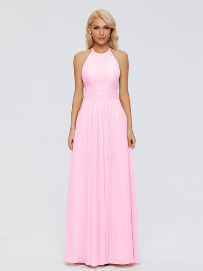Arya Halter Chiffon Bridesmaid Dresses