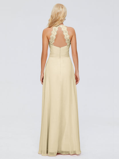 Arya Halter Chiffon Bridesmaid Dresses