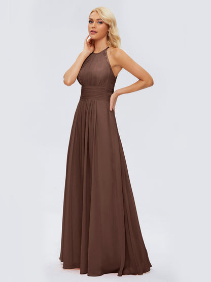 Arya Halter Chiffon Bridesmaid Dresses