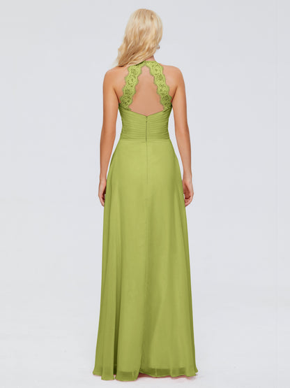 Arya Halter Chiffon Bridesmaid Dresses