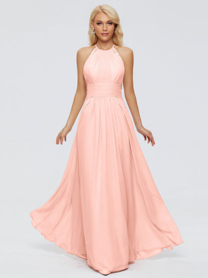 Arya Halter Chiffon Bridesmaid Dresses